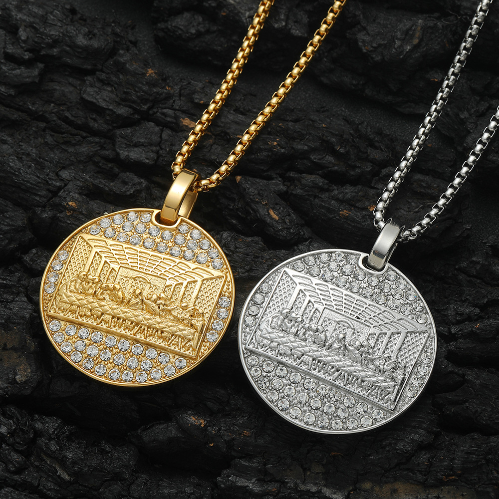 304 Stainless Steel Chain Material 1 Piece Quantity 1 Piece 304 Stainless Steel Geometric Polished Pendant
