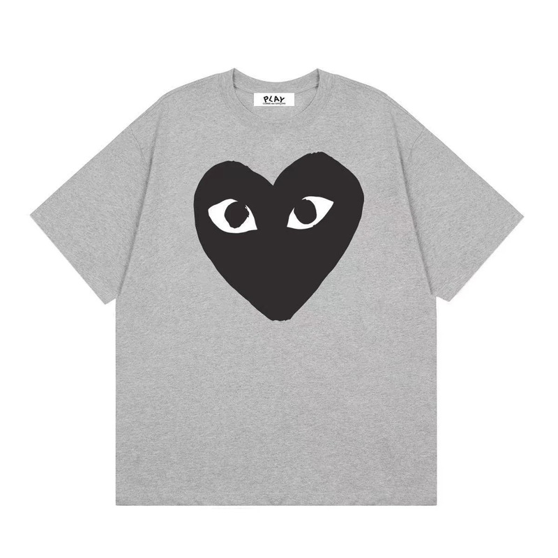Cdg Bowling Small Heart Design Women's Summer Short-Sleeve Loose Plus-Size Printed Unisex Men's Short-Sleeve T-Shirt Women's T-Shirt Summer