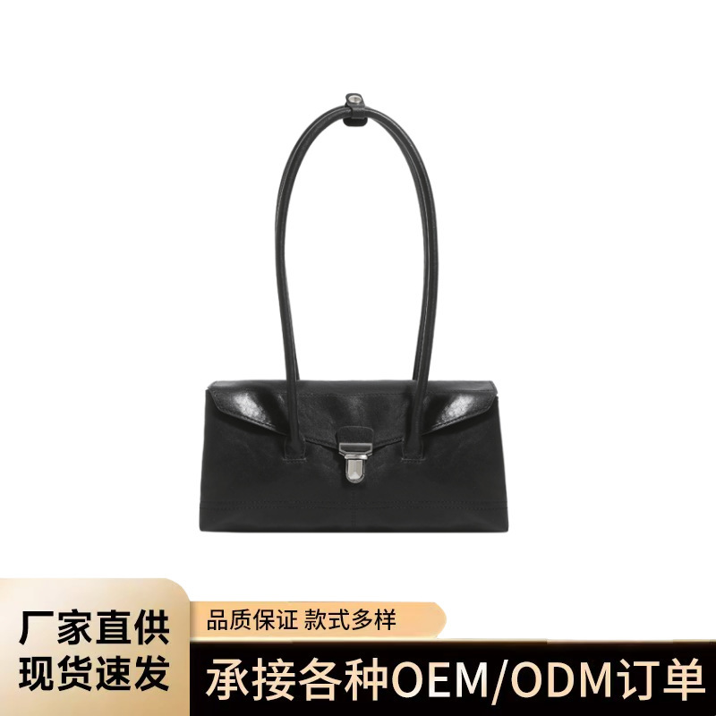 Genuine Leather Niche Boston Bowling Bag for Women 2026 New Model High-End Trendy Versatile Shoulder Underarm Bag for Women Genuine Leather Niche Boston Bowling Bag for Women 2026 New Model High-End Trendy Versatile Shoulder Underarm Bag for Women