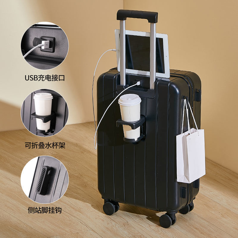 Caja de la carretilla del equipaje para las mujeres 20 pulgadas 2023 nueva carga de gran capacidad 24 de embarque Contraseña de Viaje Funda de cuero para los hombres 26