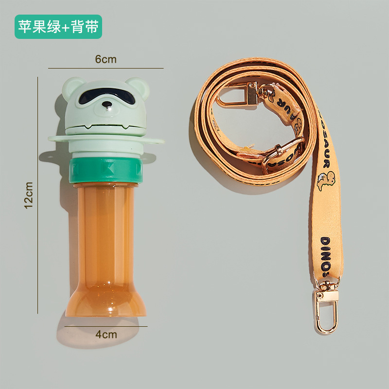 Beber taza de paja de dibujos animados taza tritan material bebé beber vientre grande taza niños beber taza estudiante taza