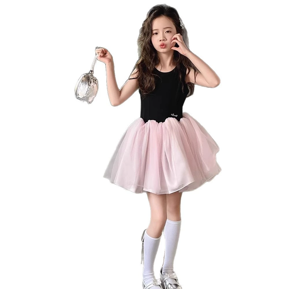 Summer skirt, small princess costume, dress, for teenagers, high-quality style
