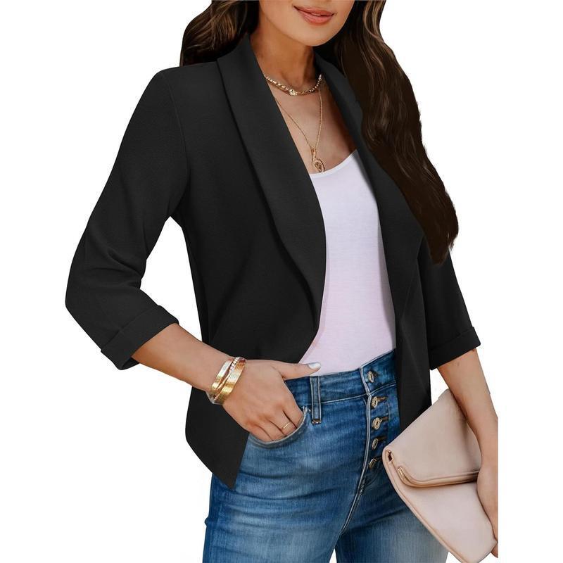O 30276 One Button Ruffle Sleeve Blazer, elegant business suit O 30276 One Button Ruffle Sleeve Blazer, elegant business suit