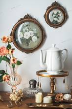 法式復古玻璃畫框組合文藝歐式客廳做舊金色古銅雕花裝飾框批發