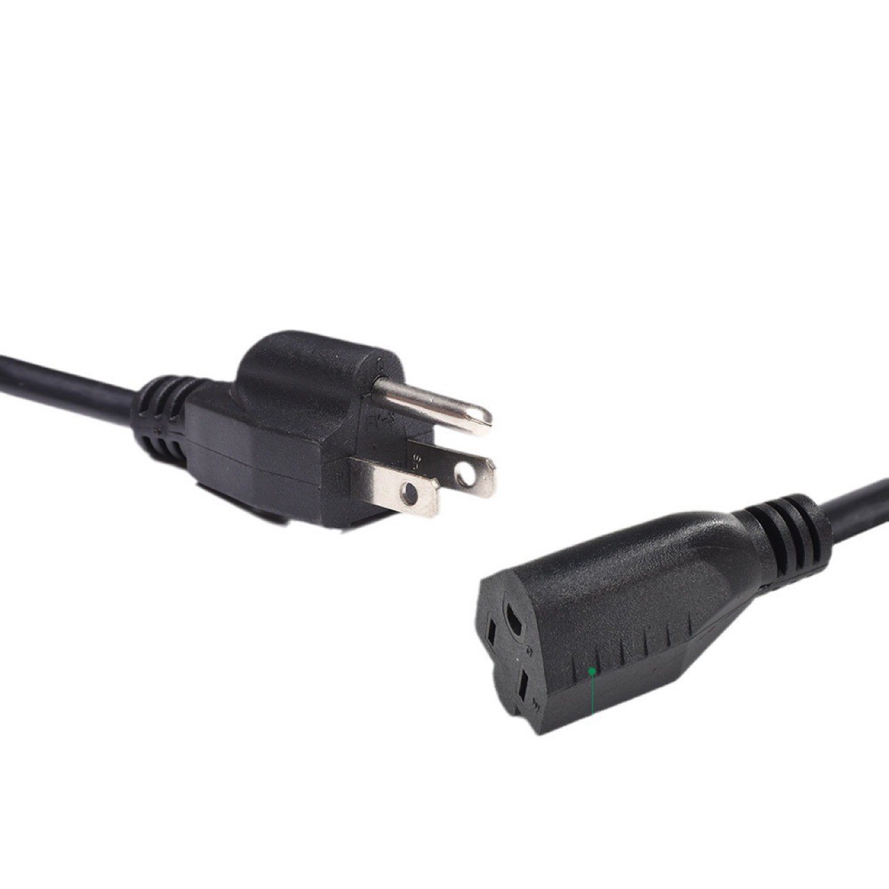 直销美标5-15P插头线美规带锁品字尾美式透明对插加拿大SJT延长线