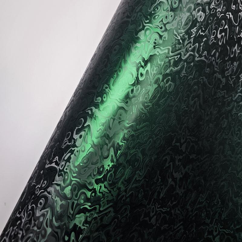 Car Pet Electroplated Color-Changing Film for Body Decoration and Interior Modification, Metaverse Ghost Matte Black Car Color-Changing Film