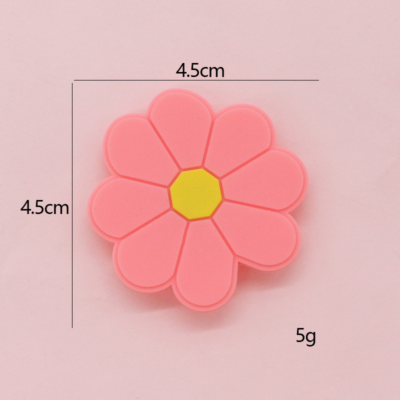 Spot dibujos animados crisantemo hebilla de zapato de pvc goma suave flor personalidad agujero de la decoración del zapato DIY a juego hebilla de zapato ventas directas de fábrica