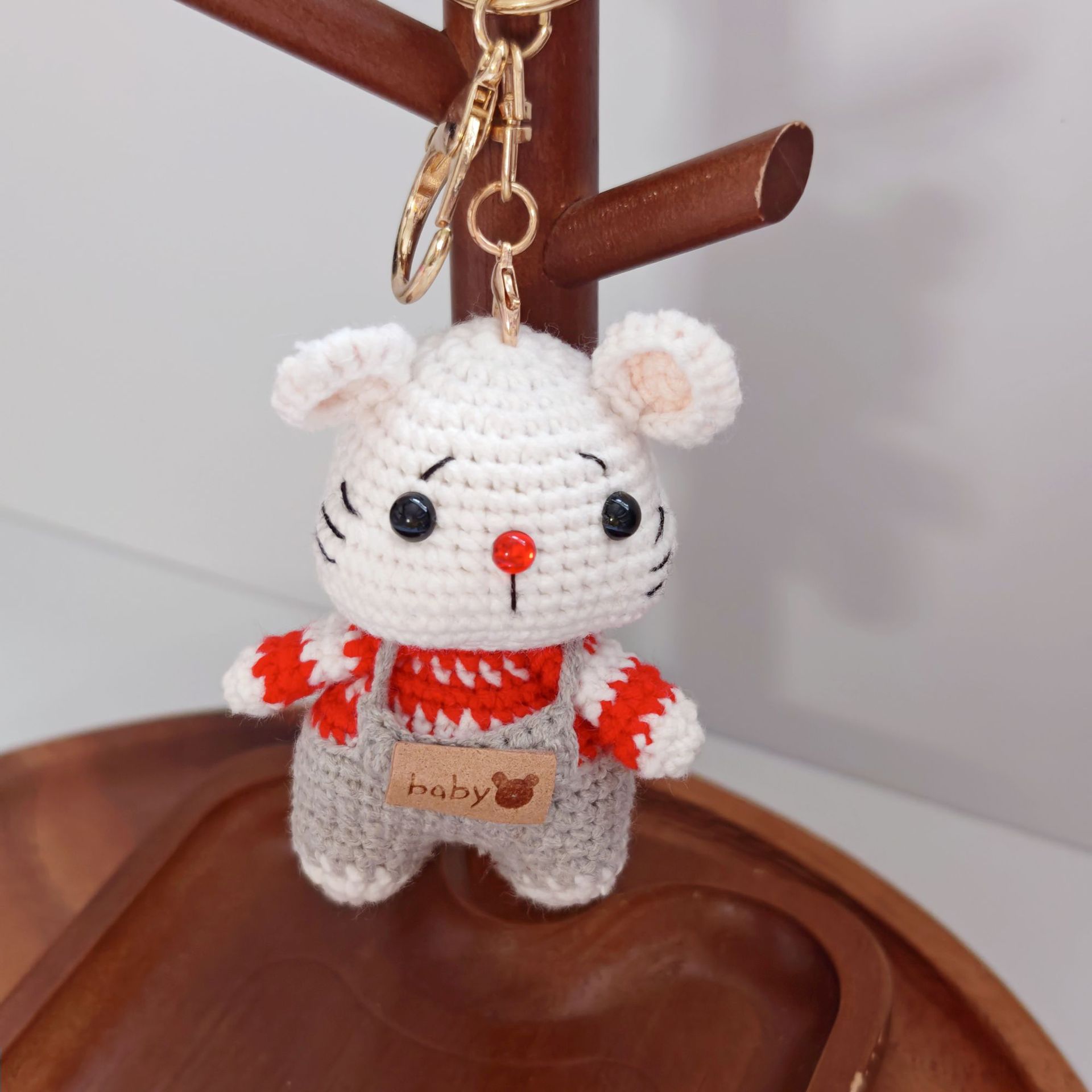 Colgantes de animales del zodiaco tejidos a mano, muñecos de lana hechos a crochet, accesorios decorativos para bolsos, regalos al por mayor y al detalle. image 37