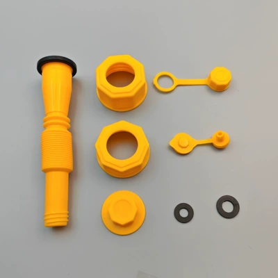Gallon barrel filling pipe hexagon nut non-slip nut car self-service filling pipe plastic plug exhaust tail plug oil (Kempinq və səyahət) - 1-set-of-bags-yellow