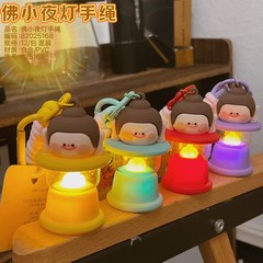 爆品可爱佛小夜灯发光钥匙扣/桌面摆件/情侣包包/礼品/娃娃机挂件