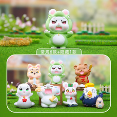 卡通可爱七夕礼物兔兔那些事创意潮玩盲盒桌面摆件家居装饰品批发
