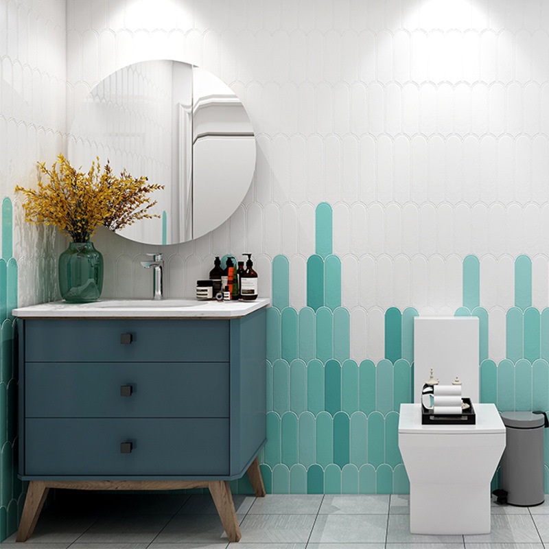 Nordic Ins Morandi Kitchen and Bathroom Tiles, Milk Tea Shop All-Ceramic Feather Pink Bathroom Wall Tiles for Indoor Use Nordic Ins Morandi Kitchen and Bathroom Tiles, Milk Tea Shop All-Ceramic Feather Pink Bathroom Wall Tiles for Indoor Use