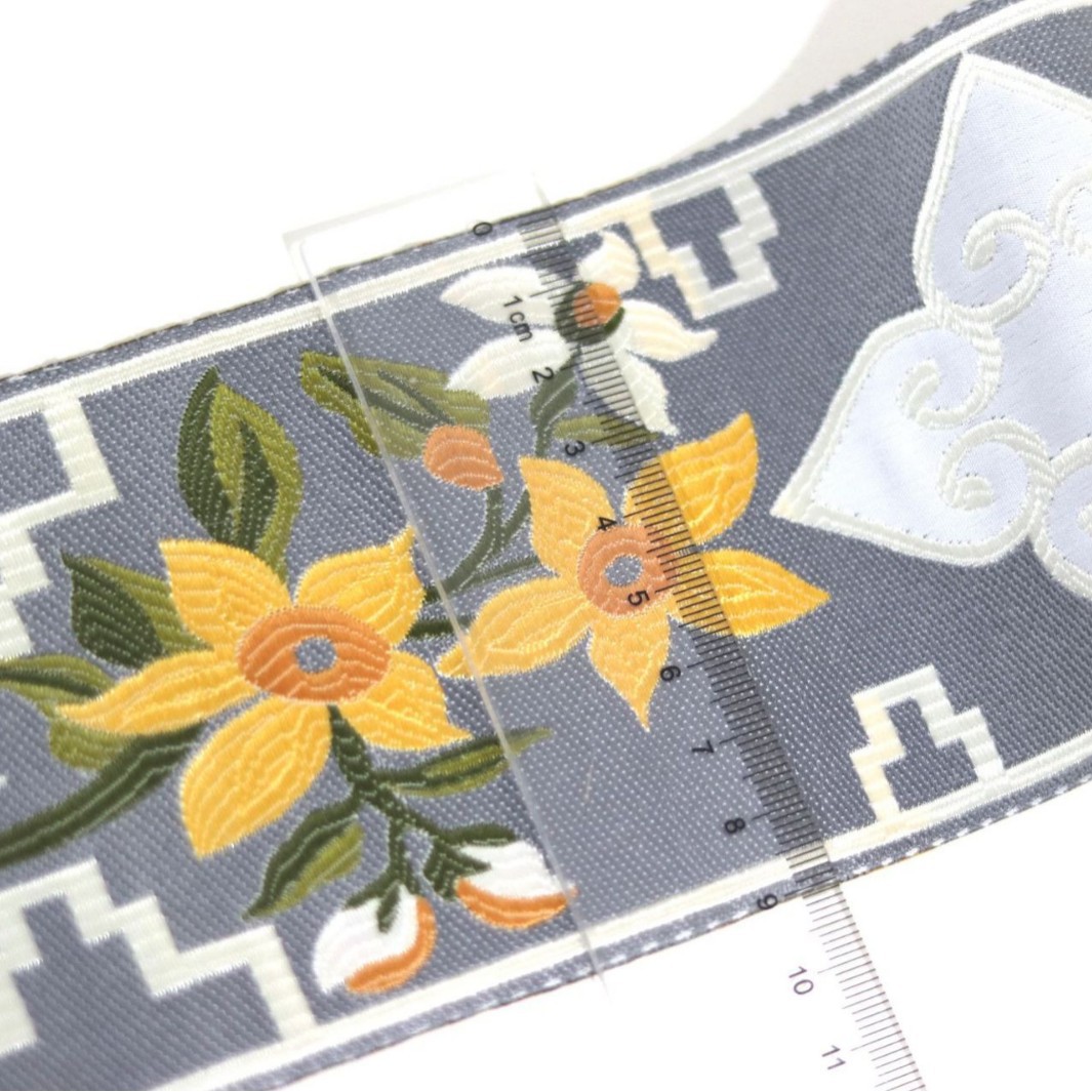 Banda jacquard de alta precisión de 9cm de ancho Hanfu falda de cara de caballo cojín de sofá mesa bandera de cama almohada costura de ropa encaje