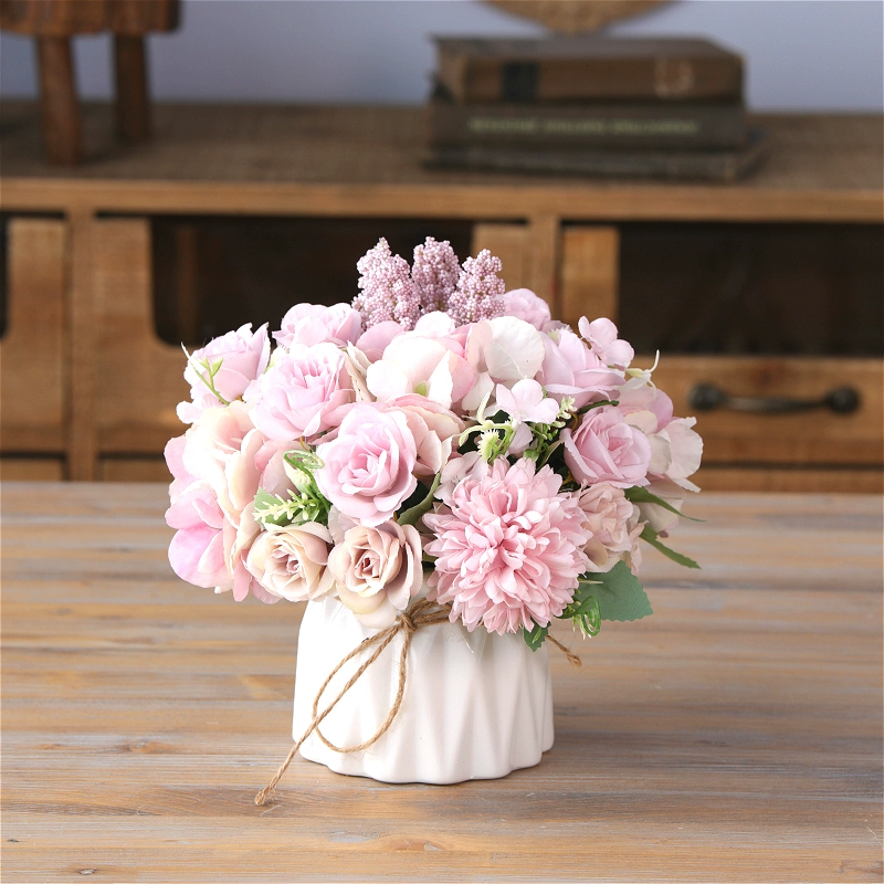 Nordic simulation flower decorative flower decorative flower room fake flowers fake flower plastic flower dining table flower bionic bionic flower bleaching flowers