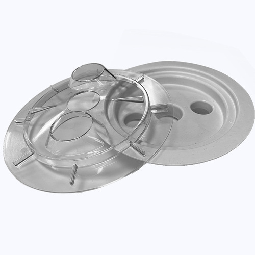 Swimming Pool Filter Accessory Set of Five - Plastic Inner and Outer Ring Wall-Mounted Integrated Filter Cleaning Accessories