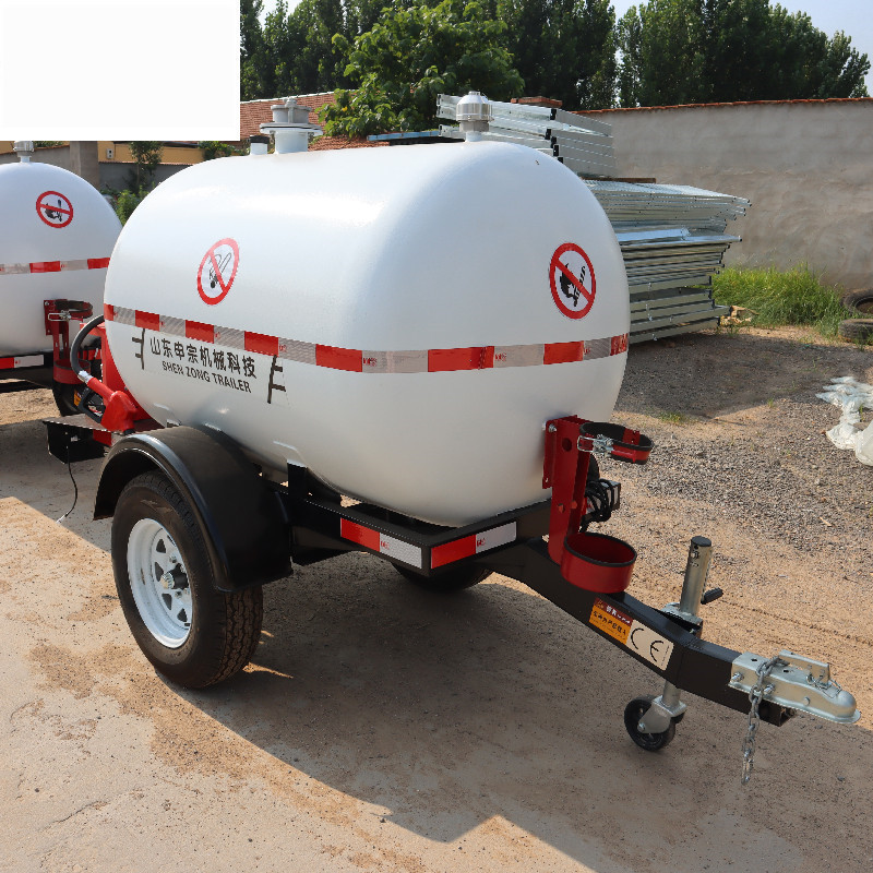 1000L-5000L油罐拖车 水罐拖车 汽车拖车 拖挂车 牵引罐拖车