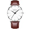 Watch for leisure, polyurethane men's quartz watches, wish, Korean style, simple and elegant design