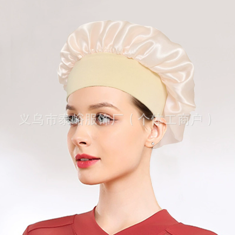 Elastic Nightcap Shower Bonnet, Sedin + Elastic Fabric, Soft Breathable, One Size