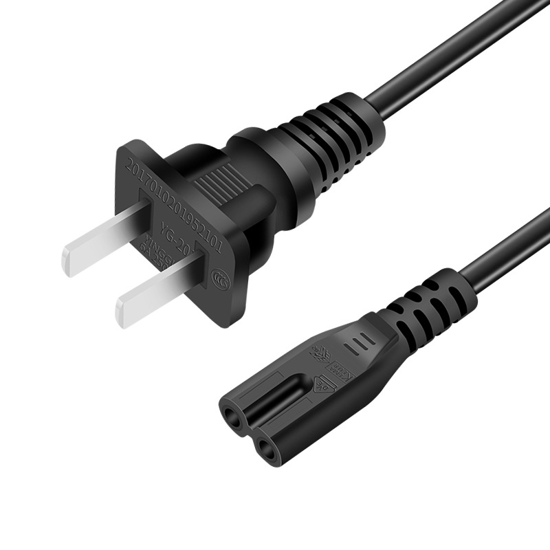 Estándar nacional certificado dos cable de alimentación del enchufe cable de alimentación estándar nacional Estándar nacional Ocho cable de alimentación de la cola cobre puro certificado ventas directas de fábrica