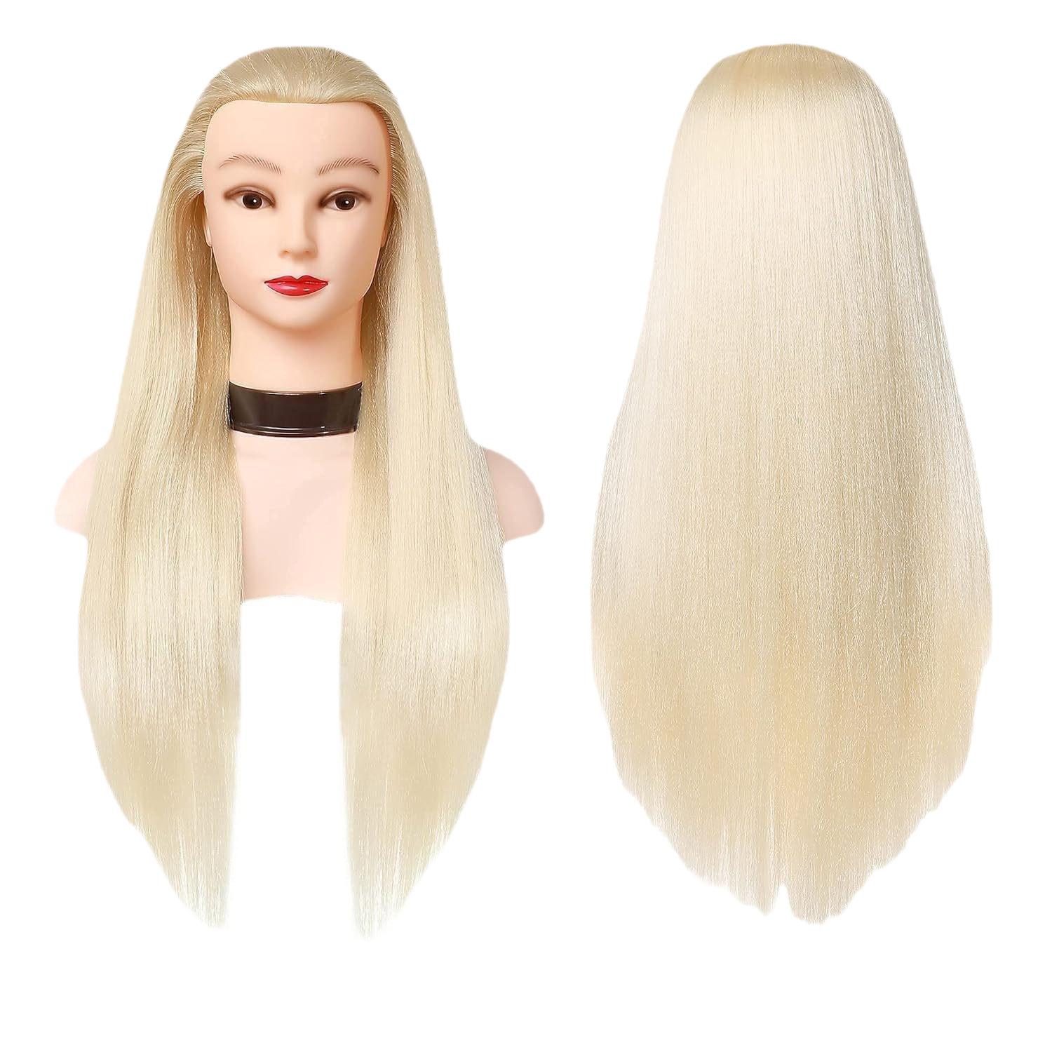 Training Head, modelo de peluca de seda de alta temperatura, práctica de cabeza, peluquería, corte de cabello, enseñanza, educación, modelo de cabeza de enseñanza