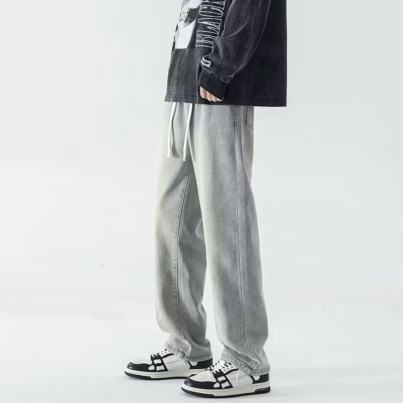 Jeans, moda para hombres, moda, pantalones casuales rectos sueltos para niños, marca de moda para hombres, pantalones de talla grande, moda