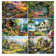 �羳������5D��ʯ������С��ľ��ɽˮ�羰diy��óװ�λ�����ֱ��