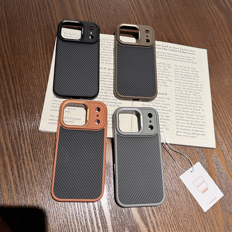 适用苹果17Pro手机壳碳纤维iphone16Promax手机壳磁吸新款创意大视窗15Pro镜头保护壳肤感男14PM手机套13外壳|undefined