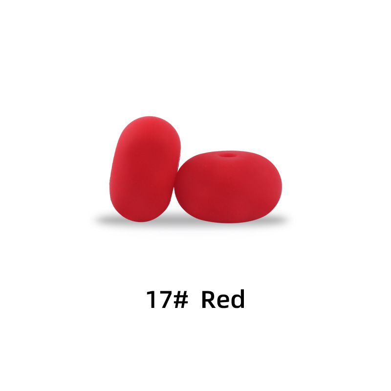 15mm silicona Abacus beads Spacer joyería tesoro molar juguete DIY chupete cadena collar accesorios de la joyería