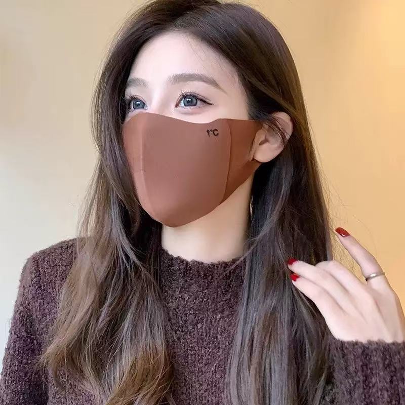 新款冬季双面奥绒保暖防寒口罩舒美佳冬款护眼角立体纯色防风口罩|undefined