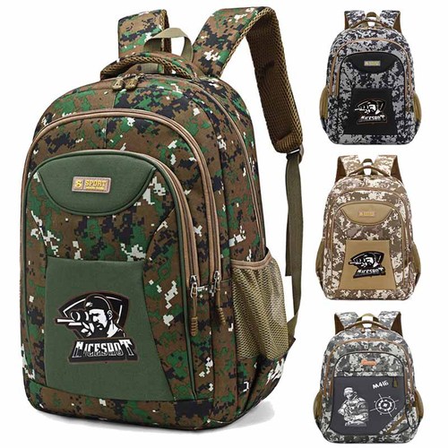 Outdoor Camouflage Backpack Oxford Cloth Large Capacity Travel Backpack Men's Fashion Trendy Brand Casual Backpack Wholesale