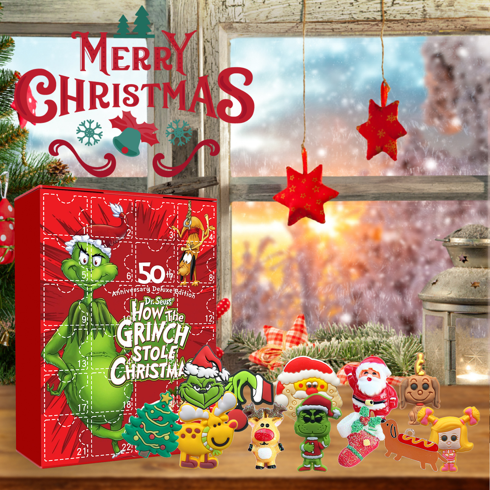 Fur Monster Grinch Christmas Blind Box display picture 2