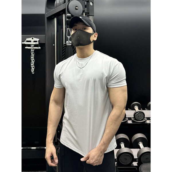 Universal sports solid color casual trend base short sleeve T-shirt…