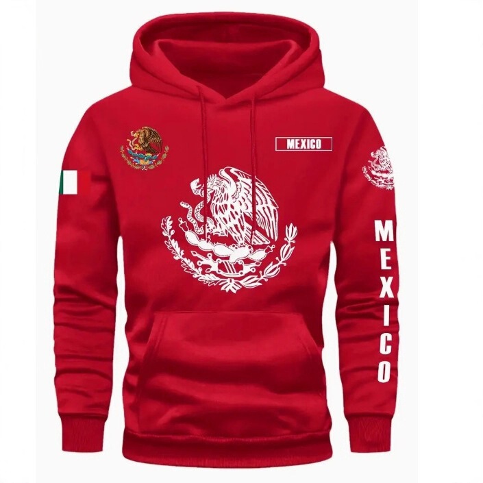 Cross-border Amazon Mexico 3D printed hooded sweatshirt for men, casual versatile fashion trendy brand pullover Cross-border Amazon Mexico 3D printed hooded sweatshirt for men, casual versatile fashion trendy brand pullover
