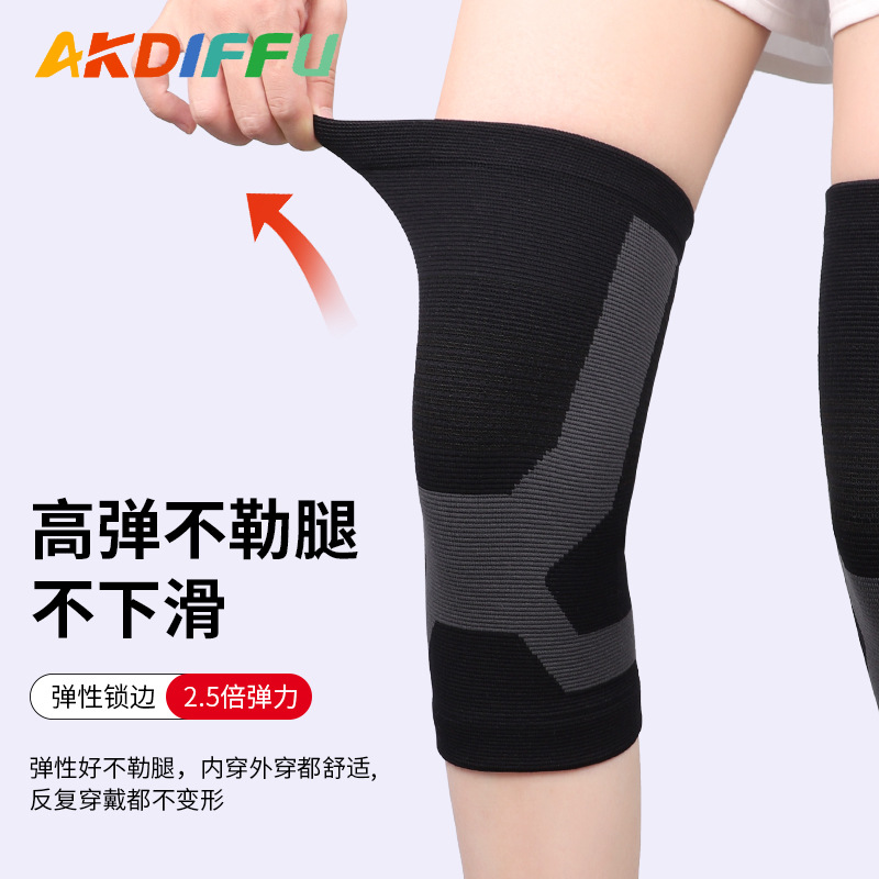 Nuevo grafeno rodillas cuatro lados elásticas rodillas de punto viejas piernas frías dos lados abamiana caliente unisex al por mayor