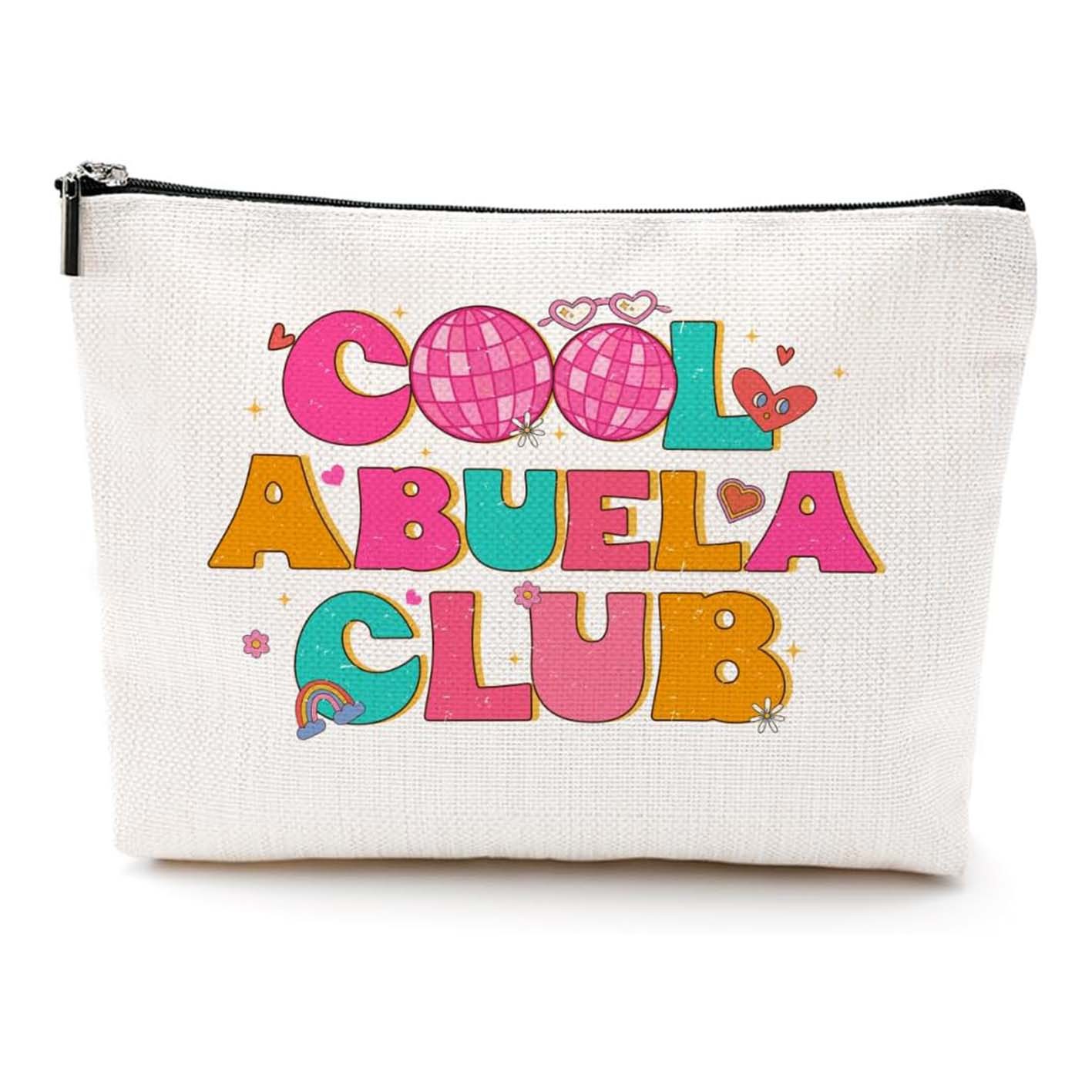 Bolsa de maquillaje de damas transfronteriza de Amazon NANA bolsas de maquillaje de patrón creativo bolsas de almacenamiento de lino bolsa de cremallera impermeable