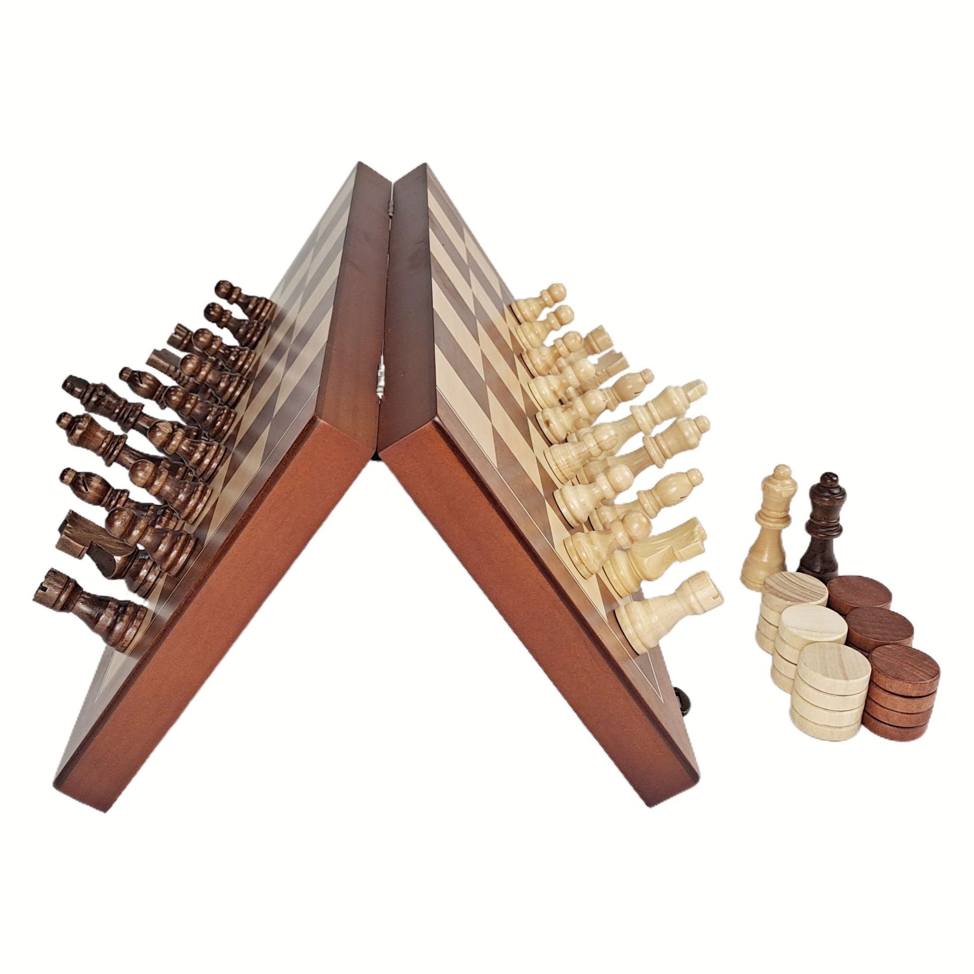 Juegos de ajedrez de alta calidad juegos de ajedrez para adultos juegos de niños y estudiantes juegos de ajedrez de madera magnéticos plegables