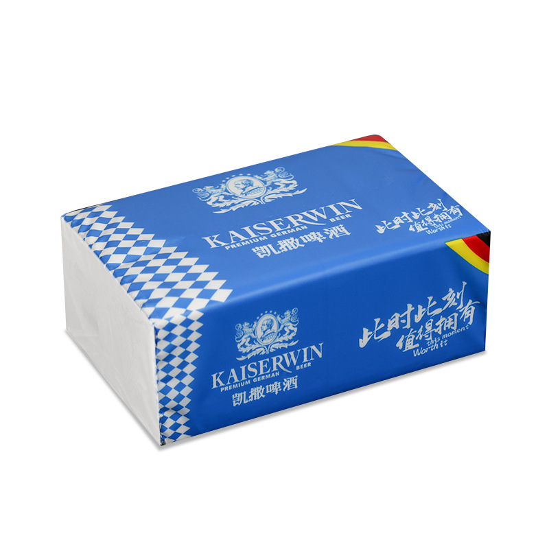 Servilletas de papel de dibujo de paquete suave personalizadas, pañuelos faciales, diseño de lotes pequeños, logotipo de embalaje, gasolinera, pañuelos de papel de dibujo suave al por mayor