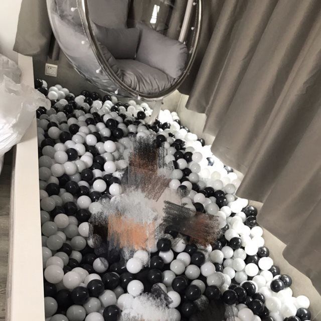 网红墙海洋球马卡龙色网红房间拍摄装饰海洋球波波球游乐场玩具球|ms