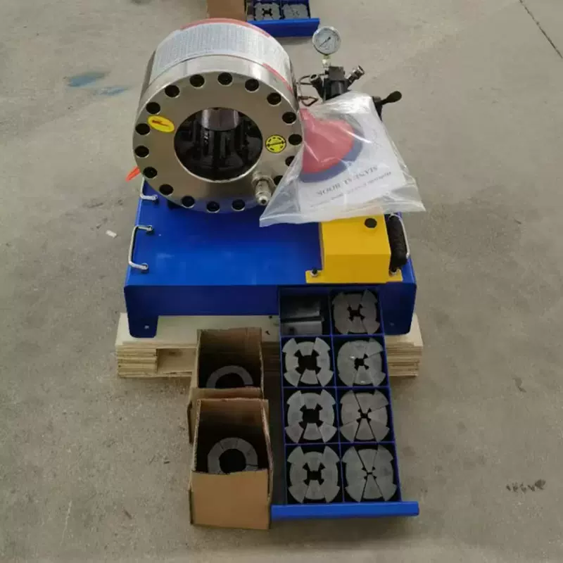 手动锁管机小型钢管缩口机高压油管胶管扣压机便携式手动扣压机