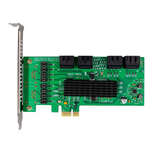 PCI-E X1转8口SATA3.0硬盘扩展卡PCI-E X1转SATA转接卡兼容群晖