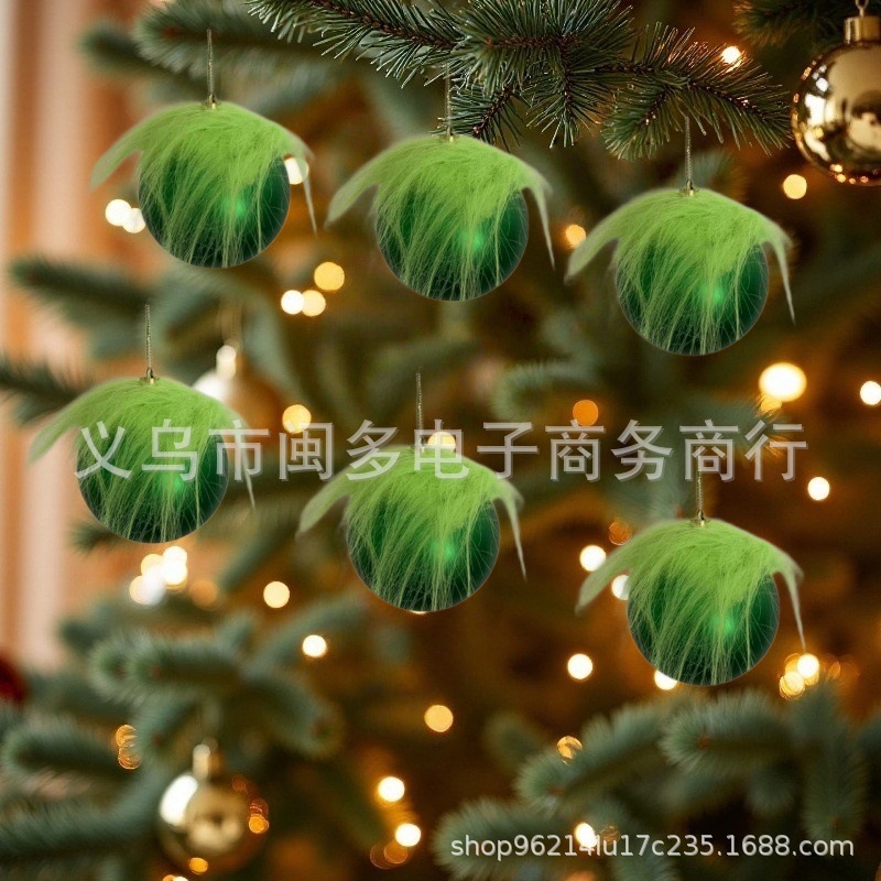 Amazonの新しいぬいぐるみクリスマスボールクリスマスツリーデコレーションペンダントクリスマスボールホリデー雰囲気アレンジメントペンダント|undefined