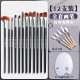 [pack of 12] complete set of entry-level brushes