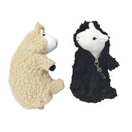 六甲山牧场剃毛小羊日系毛绒剥皮小绵羊玩偶动物毛绒玩具可爱公仔