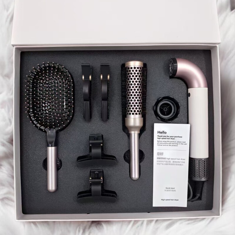 HD18 某森水曲管風吹き出し機 電気ヘアドライヤー 家庭用ヘアドライヤー エアブラシセット 高速 華強北|undefined