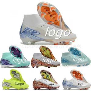 Футбольные туфли в середине высокого топа FG Long Nail FG Mid-Nail C Rombappe CR7 Короткий ассасейн.