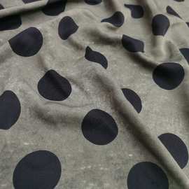4CM圆点印花布料垂坠抗皱不透连衣裙衬衫阔腿裤子高级感波点面料