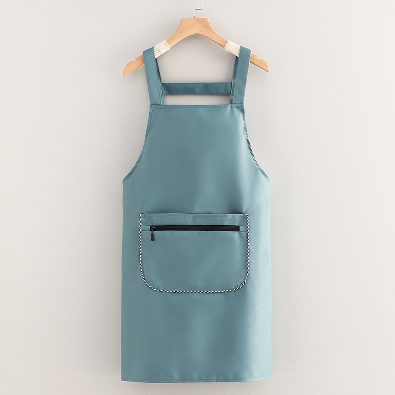 防水防油エプロンメーカー汚れ防止作業服革標準成人袖なし卸売りはロゴ飲食が腰を囲むことができる|undefined