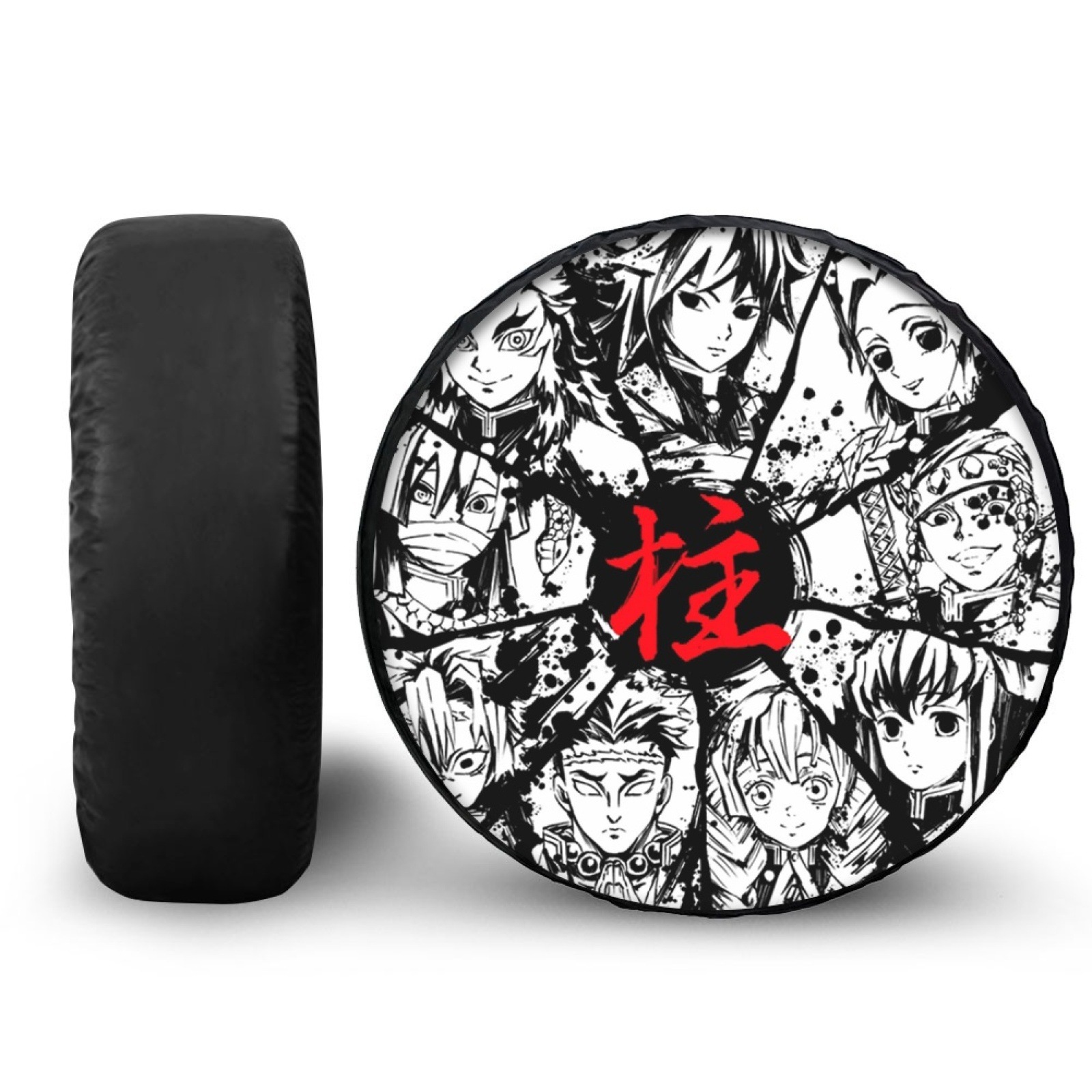 Independent Station Spare Tire Cover Compass Printing Can Be Customized with Pictures, Car Tire Protective Cover, Dropshipping, Factory Direct Sales