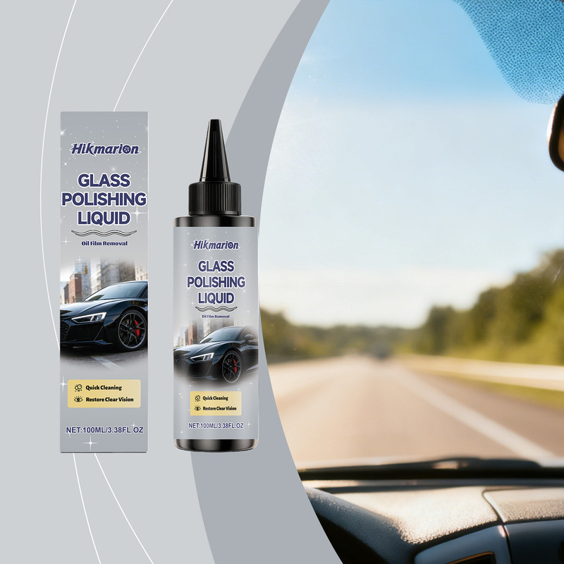 Hikmarion Glass Polishing Liquid Is Suitable for Cleaning Oil Stains on Glass Surfaces and Is Applicable to Various Types of Car Windows and Windshields Hikmarion Glass Polishing Liquid Is Suitable for Cleaning Oil Stains on Glass Surfaces and Is Applicable to Various Types of Car Windows and Windshields