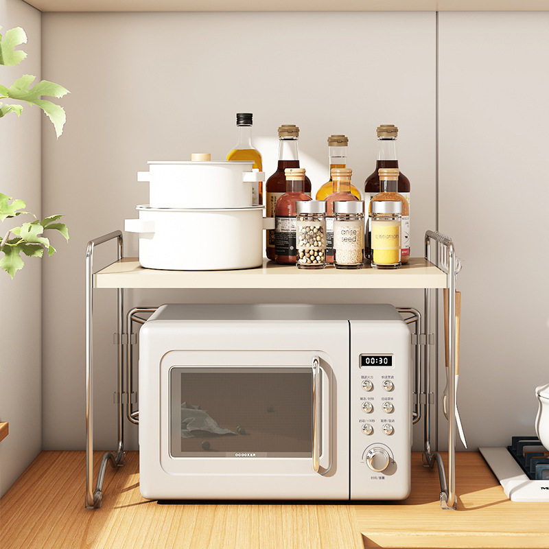 キッチン電子レンジ収納ラック家庭用多機能層状オーブンラックカウンタートップ炊飯器収納収納アーティファクト|undefined